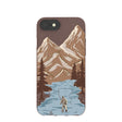 Chocolate Brown Gone Fishing iPhone 6/6s/7/8/SE Case