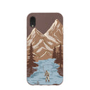 Chocolate Brown Gone Fishing iPhone XR Case