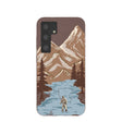 Chocolate Brown Gone Fishing Samsung Galaxy S24 Case