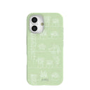 Sage Green Green Cascade iPhone 16 Case
