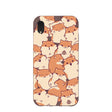 Chocolate Brown Happy Hamsters iPhone XR Case