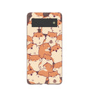 Chocolate Brown Happy Hamsters Google Pixel 6 Case