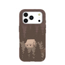 Chocolate Brown Hidden Cabin iPhone 17 Pro Case
