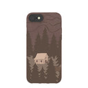 Chocolate Brown Hidden Cabin iPhone 6/6s/7/8/SE Case