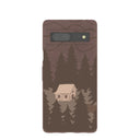 Chocolate Brown Hidden Cabin Google Pixel 7a Case