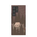 Chocolate Brown Hidden Cabin Samsung Galaxy S24 Ultra Case