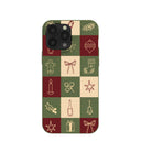 Forest Floor Holiday Squares iPhone 13 Pro Max Case