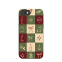 Forest Floor Holiday Squares iPhone 6/6s/7/8/SE Case