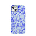 Powder Blue Home for Midnight iPhone 15 Plus Case