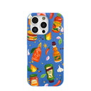 Electric Blue Hot Stuff iPhone 16 Pro Case
