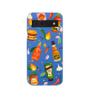 Electric Blue Hot Stuff Google Pixel 8a Case