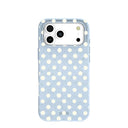 Powder Blue Indigo Dots iPhone 17 Pro Max Case