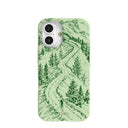 Sage Green Into the Mountains iPhone 16 Case