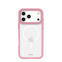 Clear iPhone 17 Pro Max Case with Petal Pink Ridge (MagSafe Included)