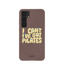 Chocolate Brown Ive got Pilates Samsung Galaxy S25+(Plus) Case
