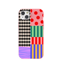 Bubblegum Pink Juggling Colors iPhone 15 Plus Case