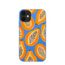 Electric Blue Juicy Papayas iPhone 11 Case