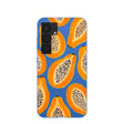 Electric Blue Juicy Papayas Samsung Galaxy S25 Case