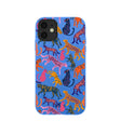 Electric Blue Jungle Cat iPhone 11 Case