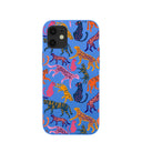 Electric Blue Jungle Cat iPhone 12 Mini Case