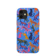 Electric Blue Jungle Cat iPhone 12/ iPhone 12 Pro Case