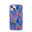 Electric Blue Jungle Cat iPhone 14 Case