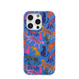 Electric Blue Jungle Cat iPhone 16 Pro Case