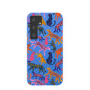 Electric Blue Jungle Cat Samsung Galaxy S24 Case
