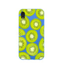 Electric Blue Kiwi Slices iPhone XR Case