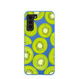 Electric Blue Kiwi Slices Samsung Galaxy S21 Case