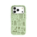 Sage Green Knit Nook iPhone 17 Pro Case