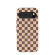 Chocolate Brown Latte Check Google Pixel 10/10 Pro Case