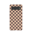 Chocolate Brown Latte Check Google Pixel 6 Case