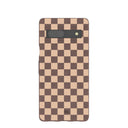 Chocolate Brown Latte Check Google Pixel 7a Case