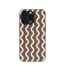 Chocolate Brown Latte Waves iPhone 13 Pro Case