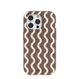 Chocolate Brown Latte Waves iPhone 15 Pro Case