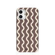 Chocolate Brown Latte Waves iPhone 16 Plus Case