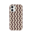 Chocolate Brown Latte Waves iPhone 16 Case