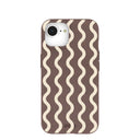 Chocolate Brown Latte Waves iPhone 16e/17e Case