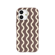 Chocolate Brown Latte Waves iPhone 17 Case