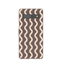 Chocolate Brown Latte Waves Google Pixel 7a Case