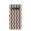 Chocolate Brown Latte Waves Google Pixel 7 Case