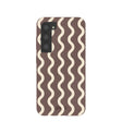 Chocolate Brown Latte Waves Samsung Galaxy S23 Case