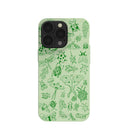 Sage Green Linear Entomology iPhone 13 Pro Case