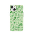Sage Green Linear Entomology iPhone 14 Case