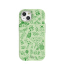 Sage Green Linear Entomology iPhone 15 Case