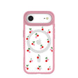 Clear Little Cherries iPhone Air Case With Petal Pink Ridge (MagSafe included)