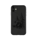Black Lone Cabin iPhone 11 Case