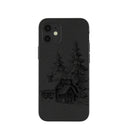 Black Lone Cabin iPhone 12 Mini Case