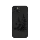 Black Lone Cabin iPhone 13 Case